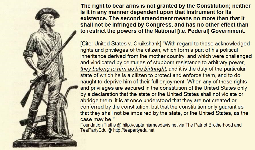 The 2nd Amendment: The Militia and the Right of the People to Bear Arms |  Foundation Truths